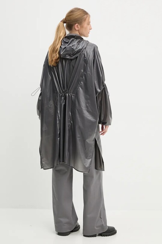 Nepromokavá bunda Rains Long Ultralight 18770 BLACK 18770.BLACK