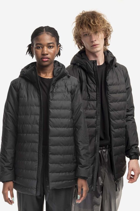 Rains giacca Trekker Hooded Jacket transitorio nero 15110.BLACK