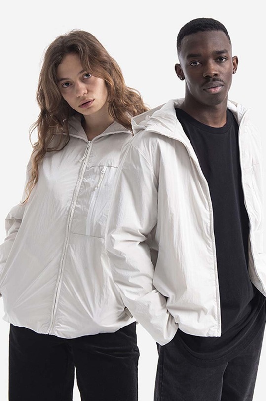 Bunda Rains Drifter Jacket 1532 OFF WHITE s kapucí bílá 1532.OFFWHITE