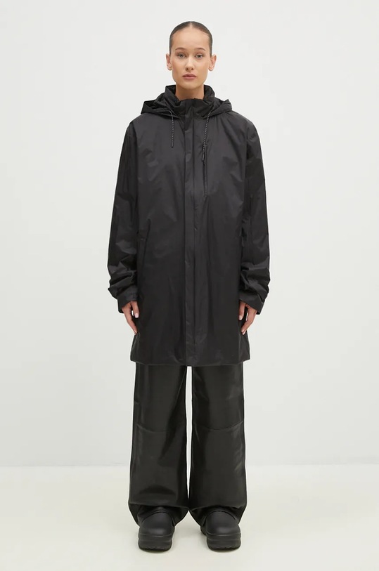 Rains jacket Padded Nylon Coat 15480.BLACK