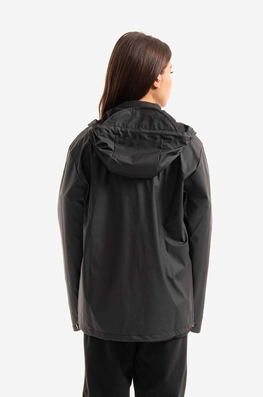 Rains rain jacket Short Hooded Coat black 18260.BLACK