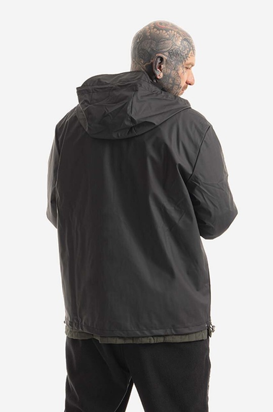 Rains rain jacket Short Hooded Coat 18260.BLACK black