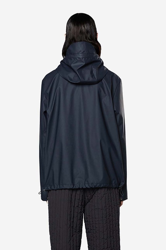 Rains rain jacket Short Hooded Coat navy 18260.NAVY