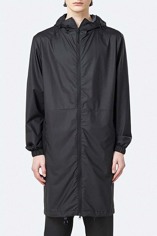 Rains giacca impermeabile non isolato nero 1819.BLACK