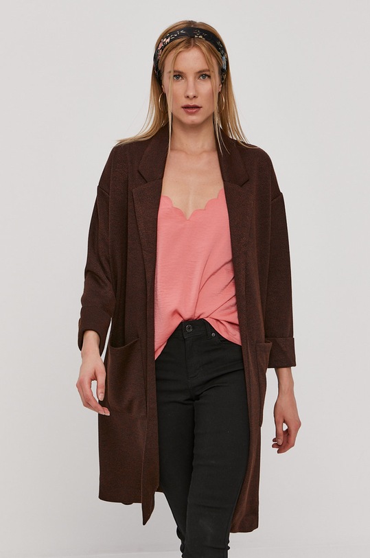 Pieces Marynarka brązowy 17090175