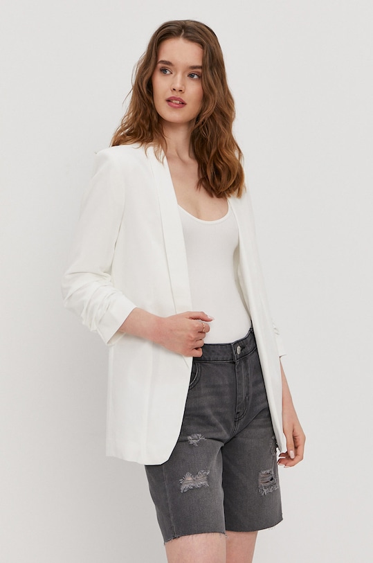 Pieces Marynarka tkanina biały 17090996