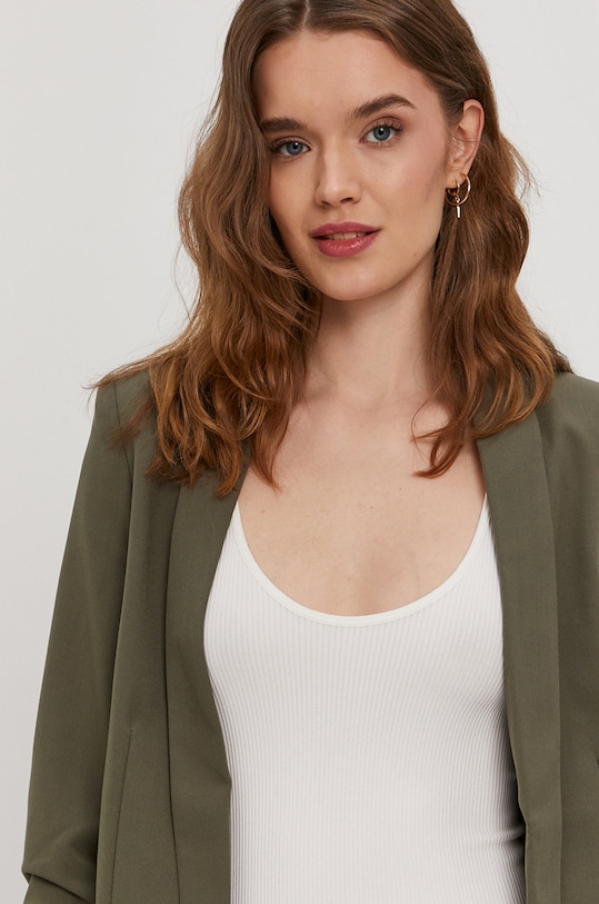 Pieces Marynarka tkanina zielony 17090996