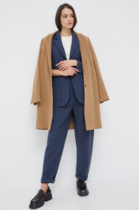 Піджак з домішкою вовни Emporio Armani 8N2G8A.2JFGZ.NOS темно-синій AA00