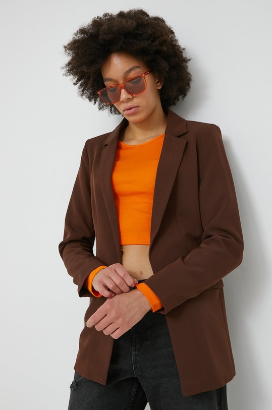 Pieces sacou cu captuseala maro 17114792.ChicoryCof