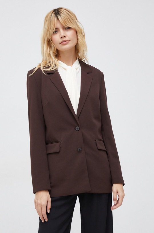 Vero Moda marynarka tkanina brązowy 10275972.CoffeeBean