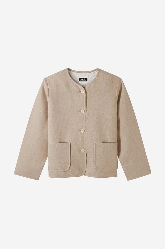 Îmbrăcăminte A.P.C. sacou de in LIAEO.F02803 bej