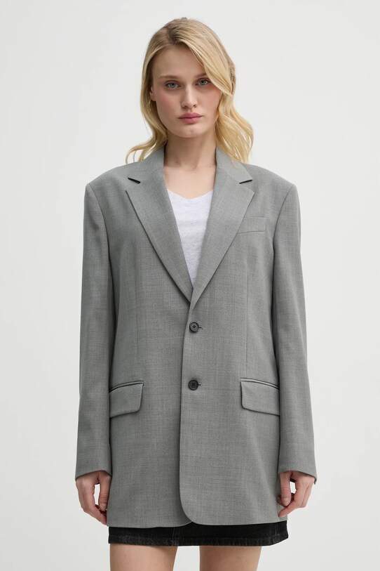Filippa K giacca in lana tessuto grigio 29585.FK