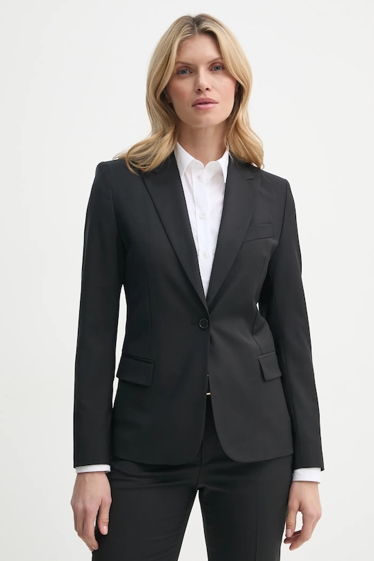 Filippa K geaca de lana cu captuseala negru 29107.FK