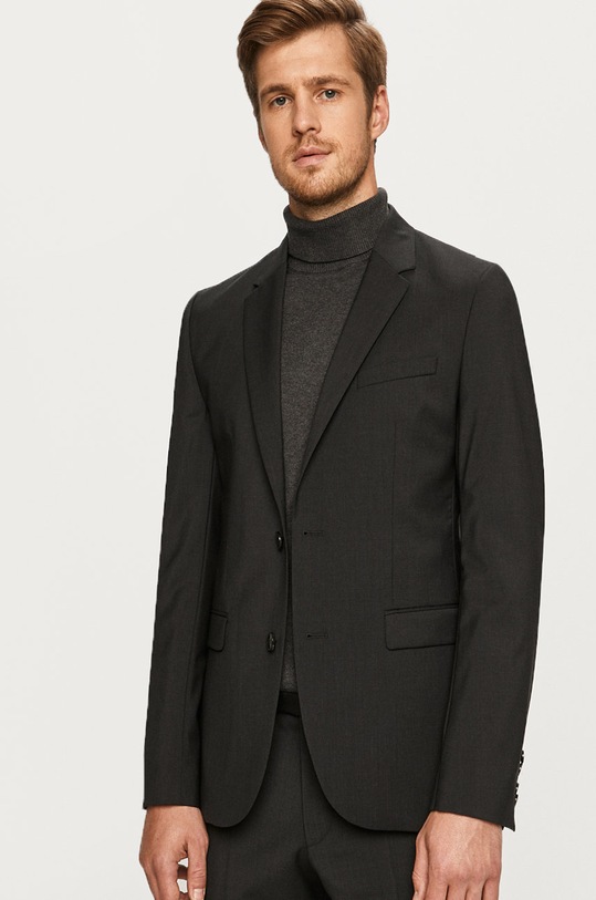 Hugo - Sako slim sivá 50370301.NOS