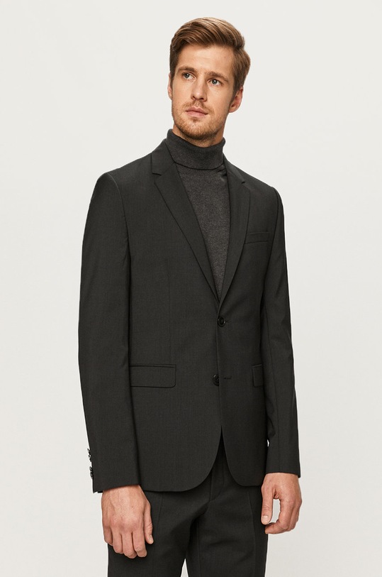 HUGO - Marynarka Extra Slim 50370301.NOS 50370301.NOS szary
