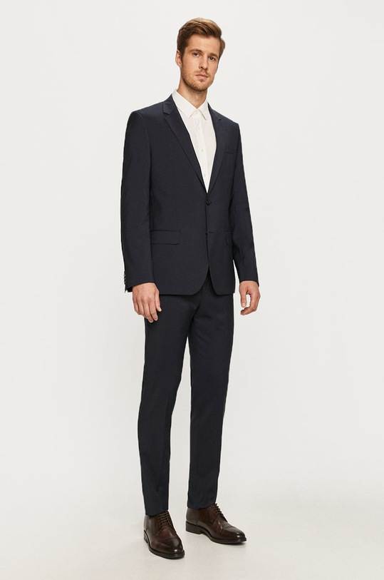 HUGO - Marynarka Slim Fit 50379442.NOS 50379442.NOS granatowy AA00