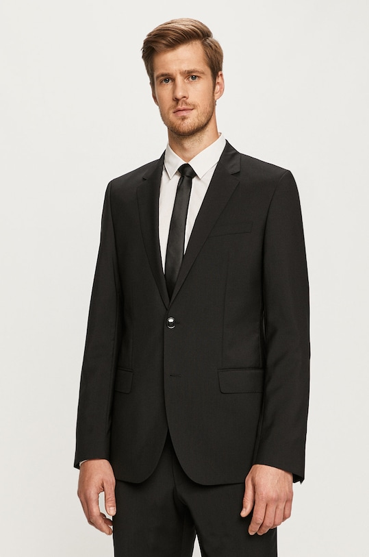 HUGO - Marynarka Slim Fit 50379442.NOS czarny 50379442.NOS