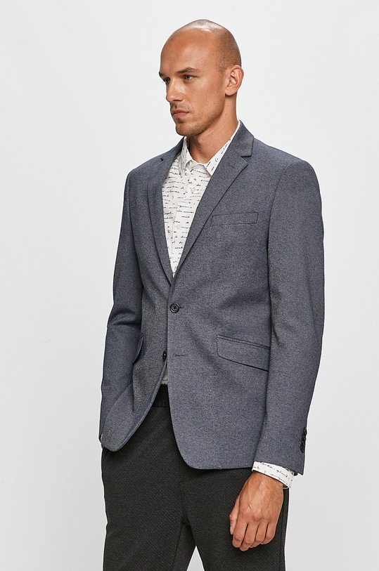 Clean Cut Copenhagen - Sako melanž tmavomodrá CC1680.DenimMelan