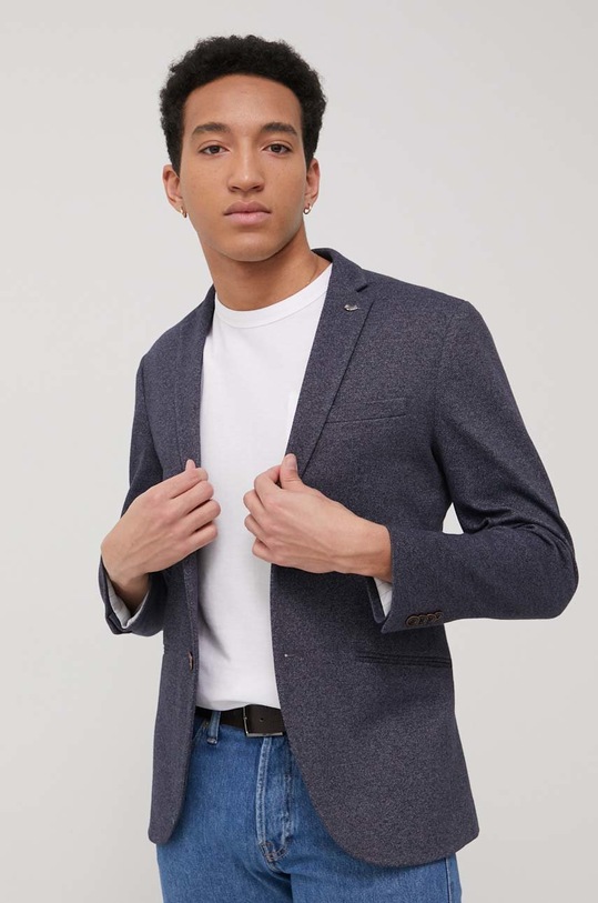 Sako Premium by Jack&Jones směs námořnická modř 12195189.DarkNavy