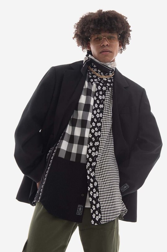 Vlnená bunda Ader Error Blazer BMADSSBZ0205BK BMADSSBZ0205BK čierna AA00