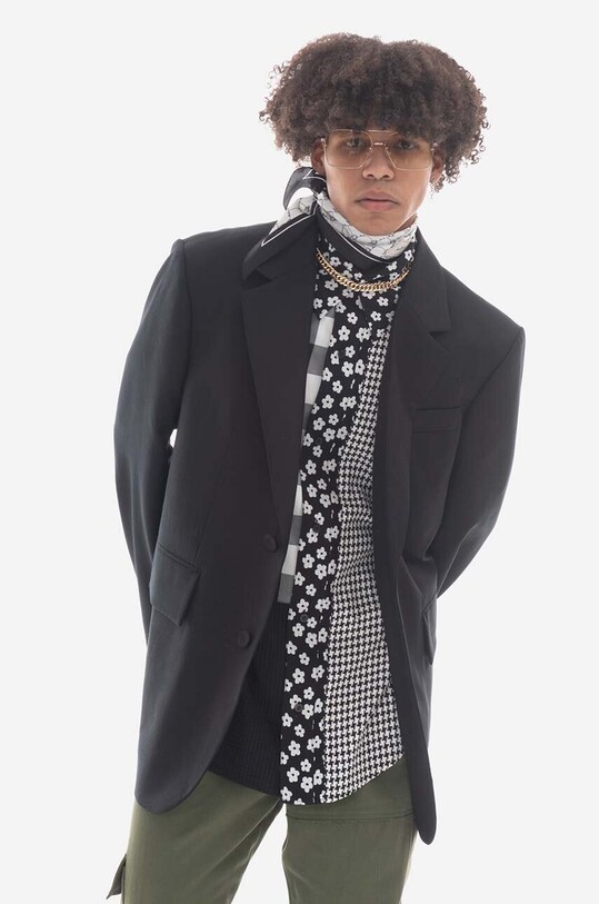 Vlnená bunda Ader Error Blazer BMADSSBZ0205BK BMADSSBZ0205BK čierna