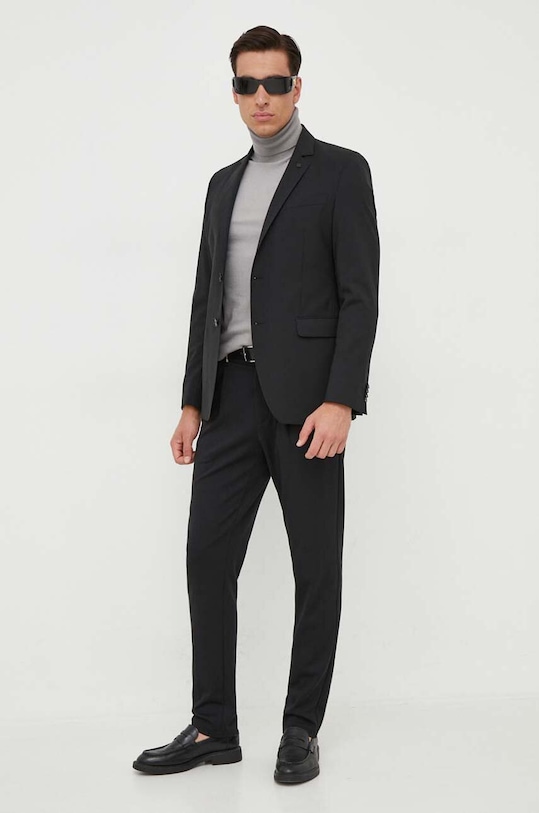Μάλλινο μπουφάν Karl Lagerfeld 500099.155200 μαύρο AA00