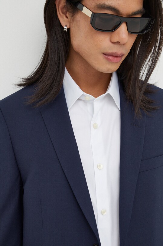 Tiger Of Sweden sacou din lana bleumarin T70699034Z