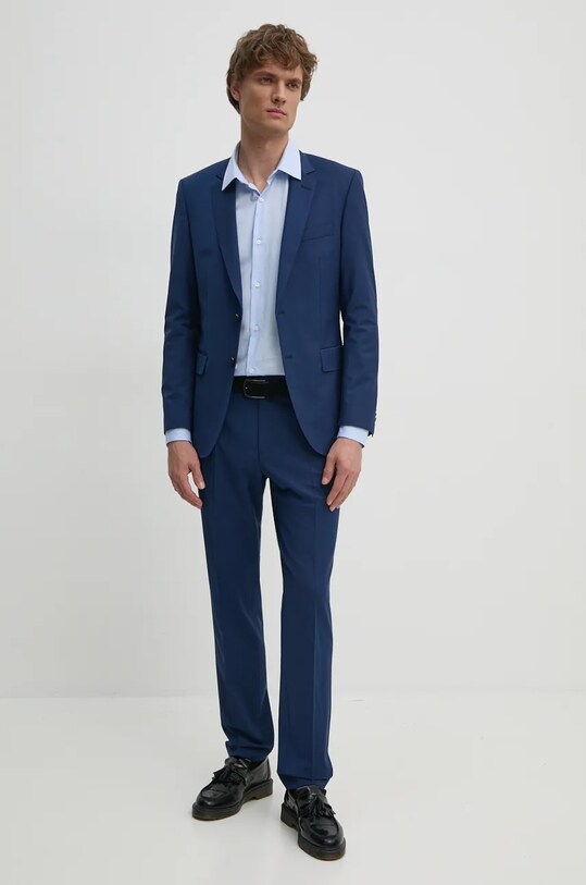 Вълнено сако BOSS 50482734 син AA00