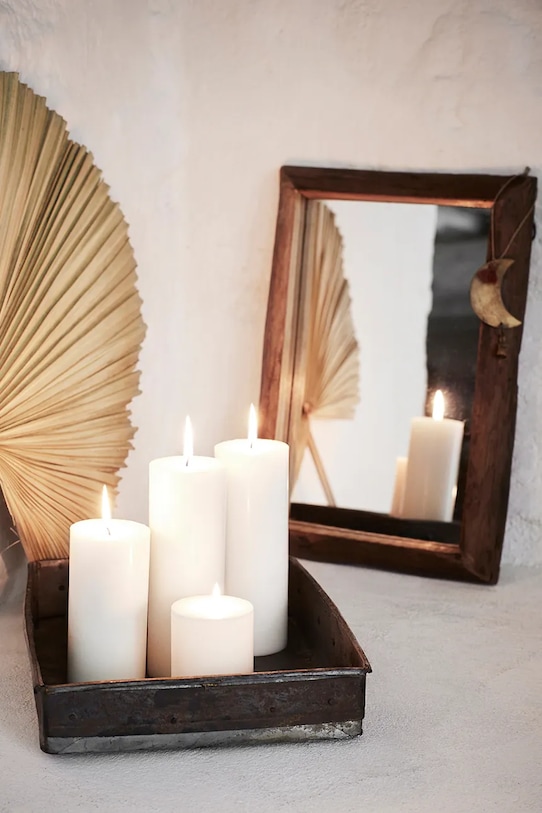 Настенное зеркало Madam Stoltz MT74 коричневый AA00