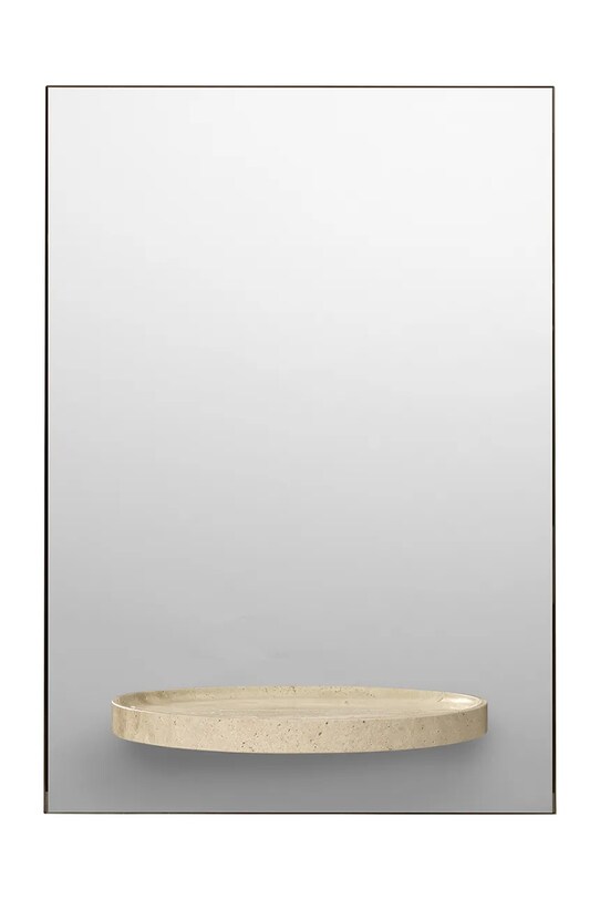 ferm LIVING lustro ścienne z półką Symmetry Mirror beżowy 1104271110