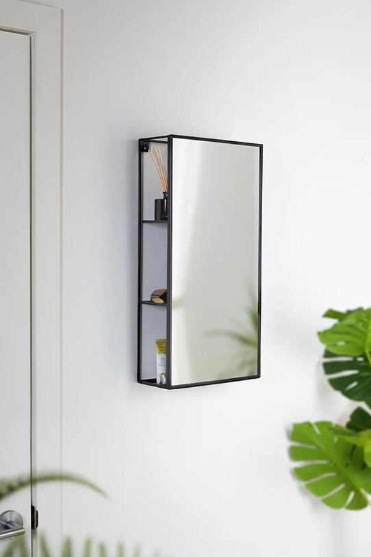 Ванная полка с зеркалом Umbra Cubiko 1009654.040