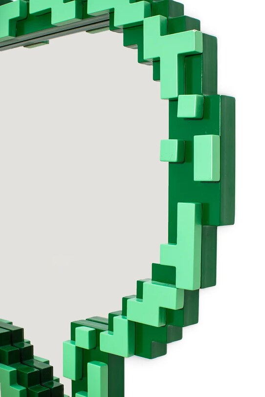 Nappali és hálószoba Seletti fali tükör Pixel 62 x 70 x 3,8 cm 17058 zöld
