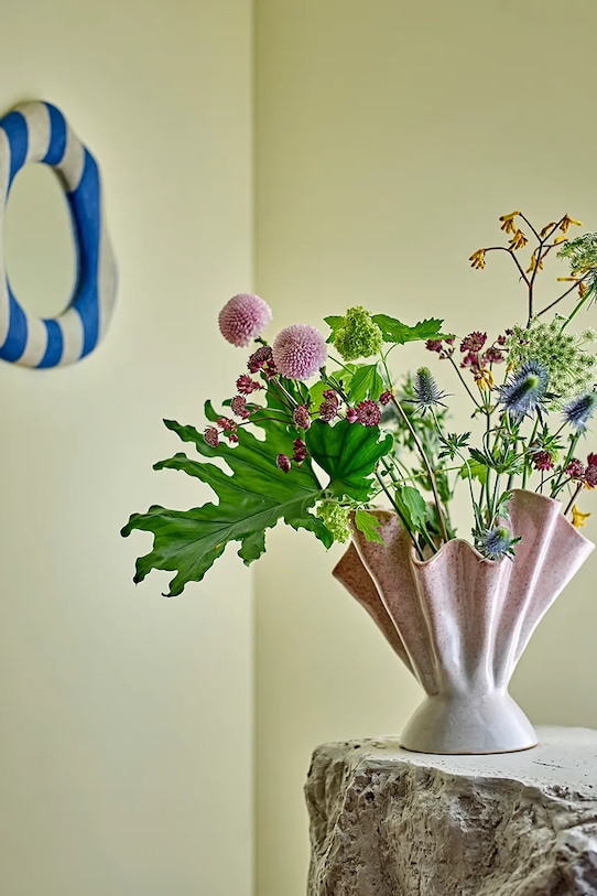 Bloomingville lustro ścienne Travis 39,5 x 38,5 x 3,5 cm niebieski 82063004