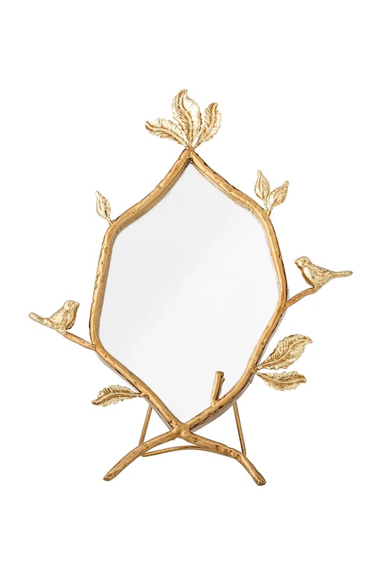 Козметично огледало Bloomingville Avila 25,4 x 33,5 x 3,5 cm жълт 82065025