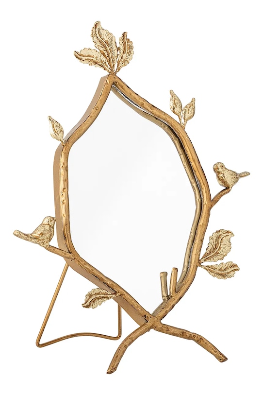 Козметично огледало Bloomingville Avila 25,4 x 33,5 x 3,5 cm 82065025 жълт AA00