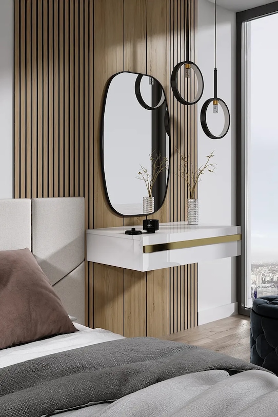 Настенное зеркало home & lifestyle 50 x 70 cm чёрный VINTAGE5070.C
