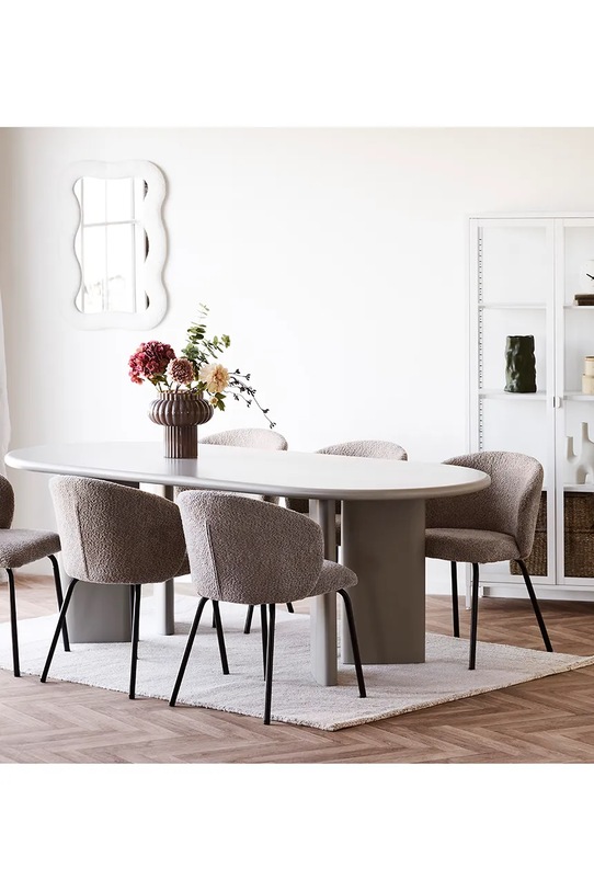 House Nordic lustro ścienne Bosaro 80 x 54 cm biały 4001718