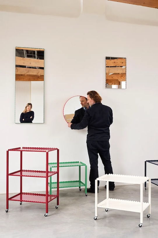 HAY lustro ścienne Arcs 61 x 43 cm AB312.B631.AL50