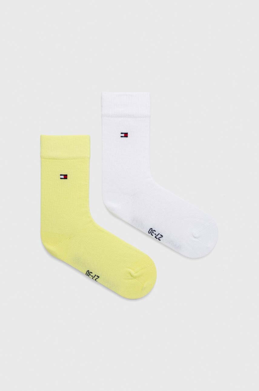 Tommy Hilfiger skarpetki dziecięce skarpetki długie żółty 391334