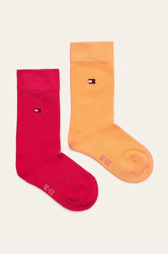 Tommy Hilfiger sosete copii (2-pack) sosete lungi roz 391334