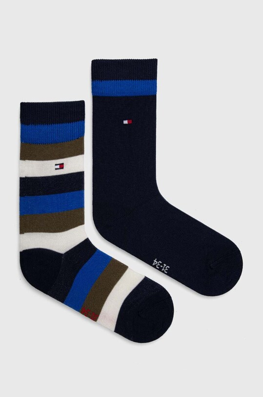 Tommy Hilfiger skarpetki dziecięce 2-pack skarpetki długie niebieski 354009001