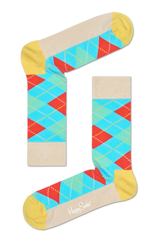 Happy Socks - Sosete Argyle sosete lungi bej ARY01.1000.D
