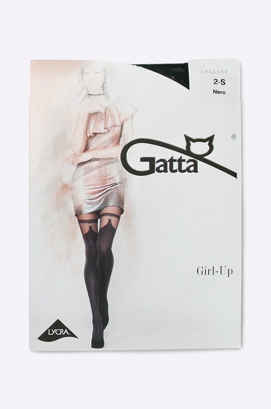 Gatta - Ciorapi Girl-up negru GIRL.28.
