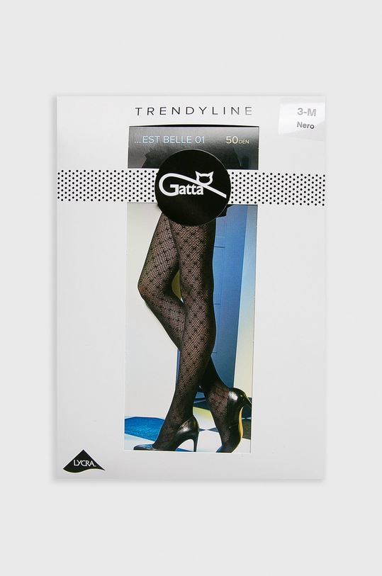 Gatta - Ciorapi negru RAJSTOPY.EST.BELLE.01
