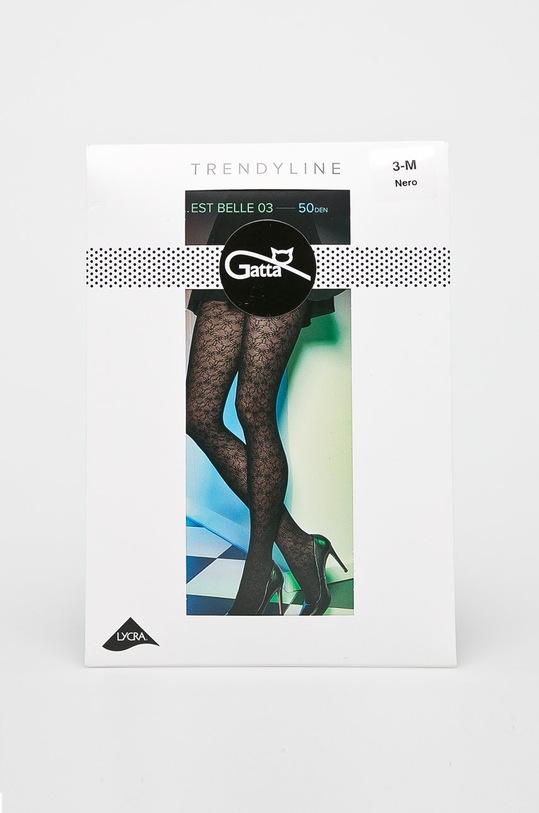 Gatta - Rajstopy czarny RAJSTOPY.EST.BELLE.03