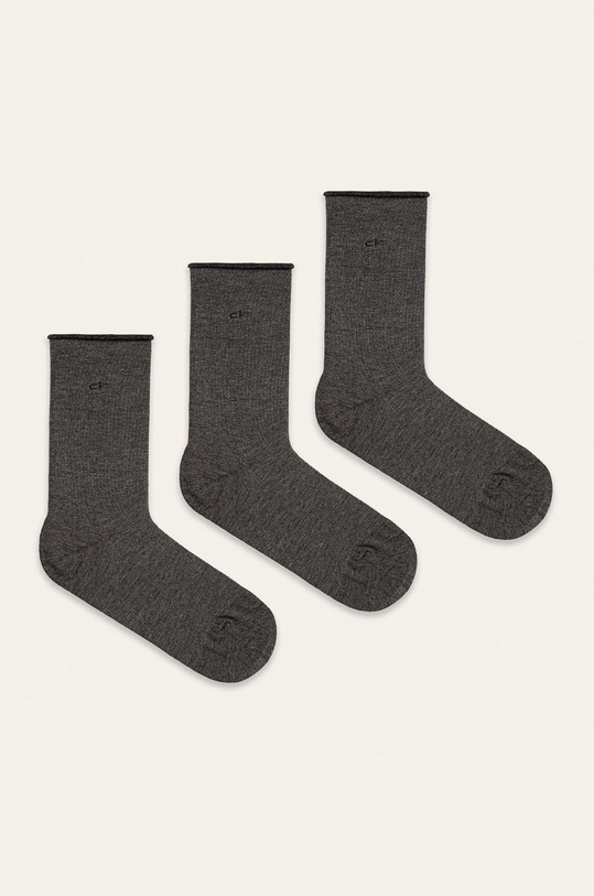 Calvin Klein - Ponožky (3-pack) dlouhé ponožky šedá 100001768.NOS