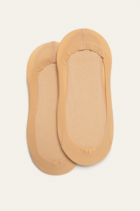 Calvin Klein - Stopki (2-pack) skarpetki krótkie beżowy 100001811.NOS