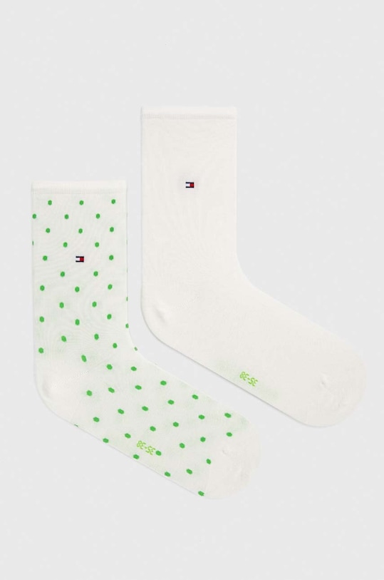 Tommy Hilfiger skarpetki 2-pack nadruk biały 100001493