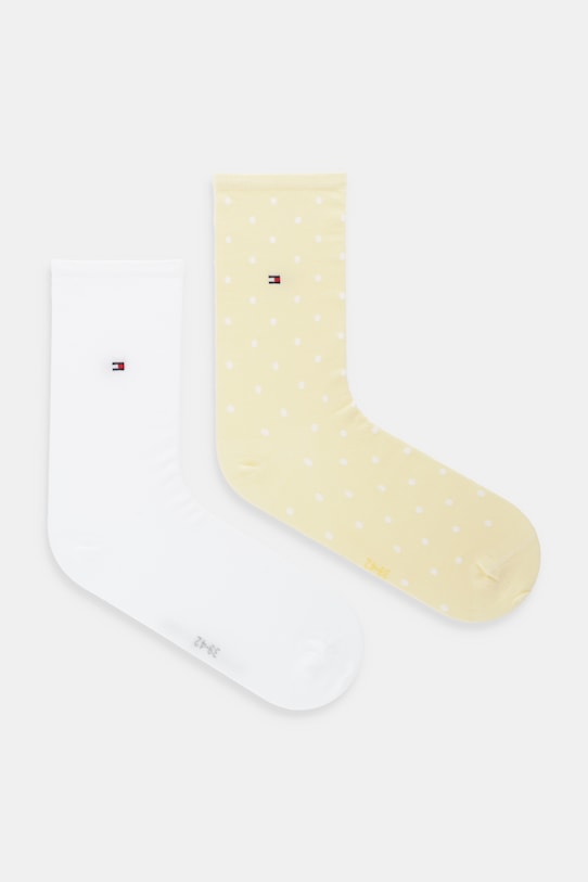 Tommy Hilfiger skarpetki 2-pack skarpetki długie żółty 100001493
