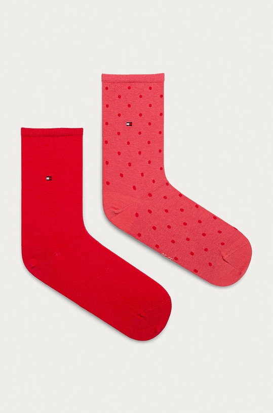 Tommy Hilfiger skarpetki (2-pack) skarpetki długie różowy 100001493